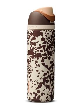 Owala Brown Speckle Insulated Water Bottle - Travel Flip Straw